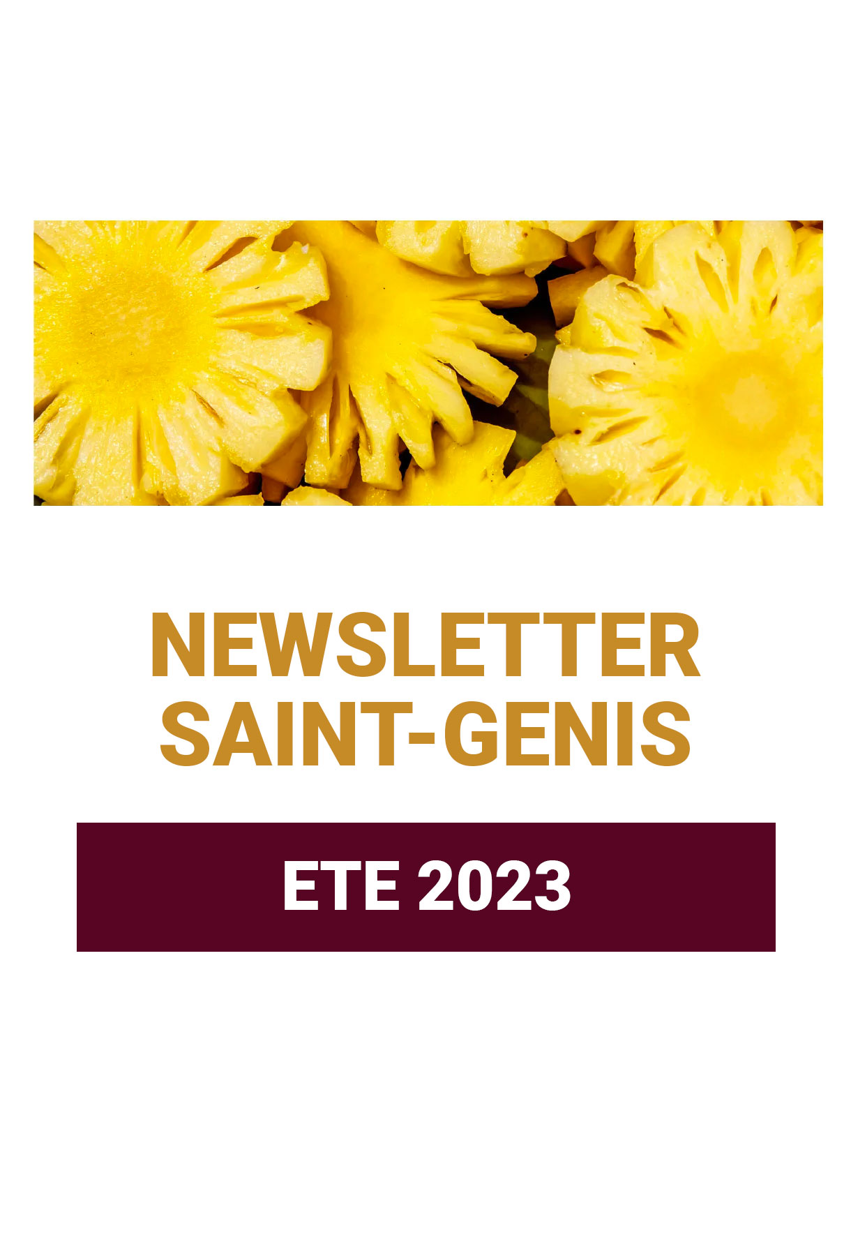 Information newsletter été 2023