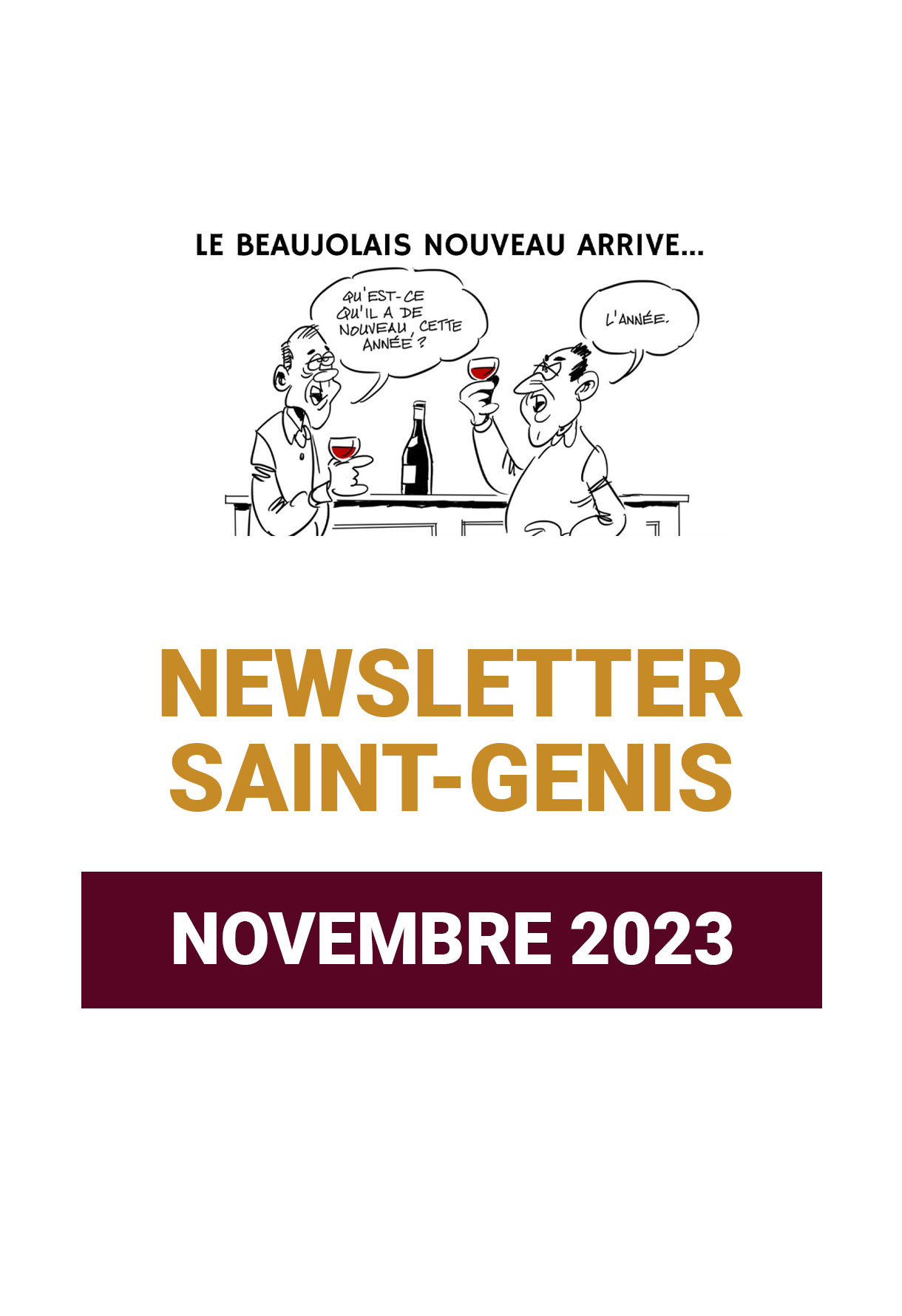 Information newsletter Novembre 2023