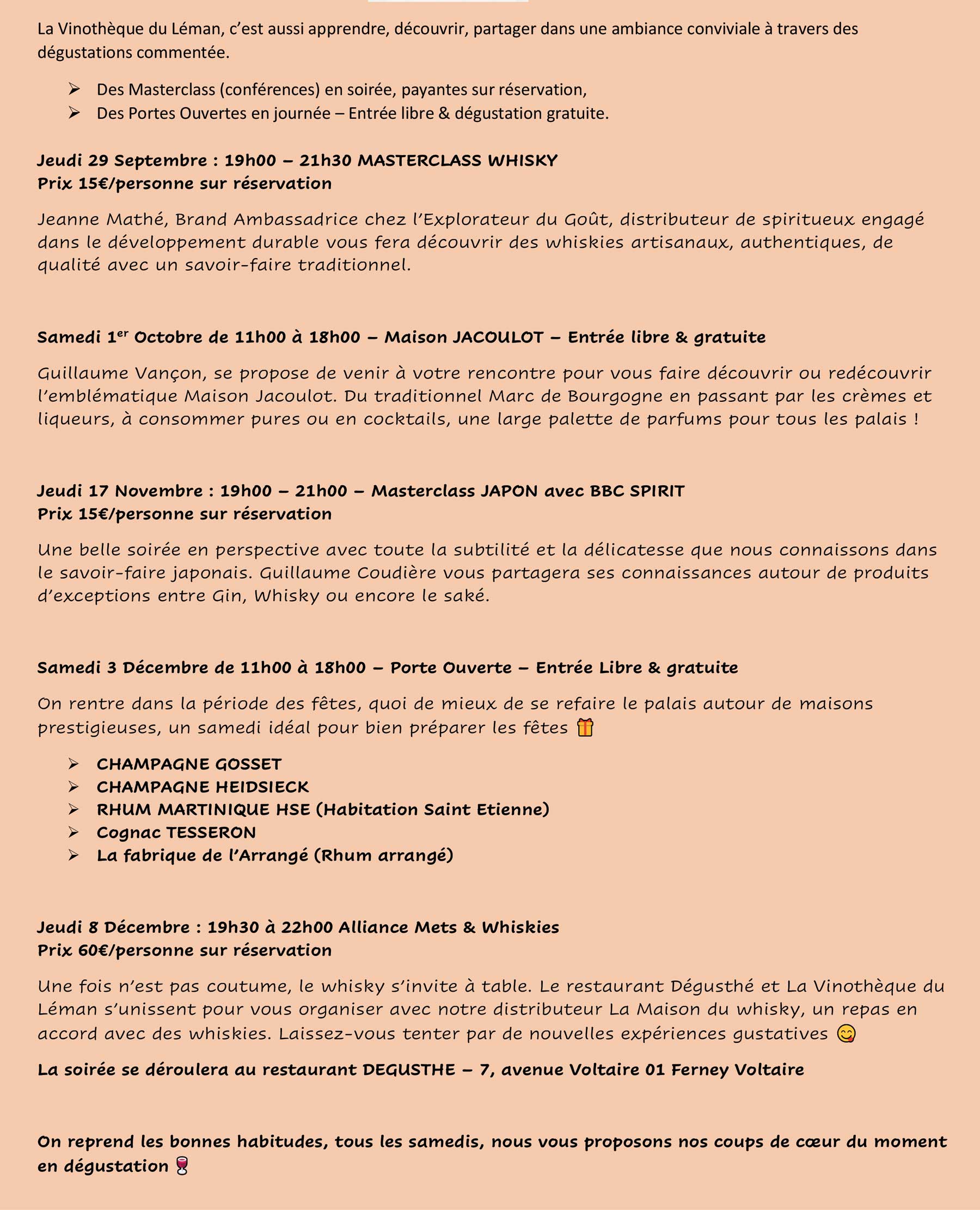 Programme dégustation St Genis 1
